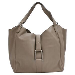 Delvaux Polo Givry Hobo Shoulder Bag in Khaki Leather